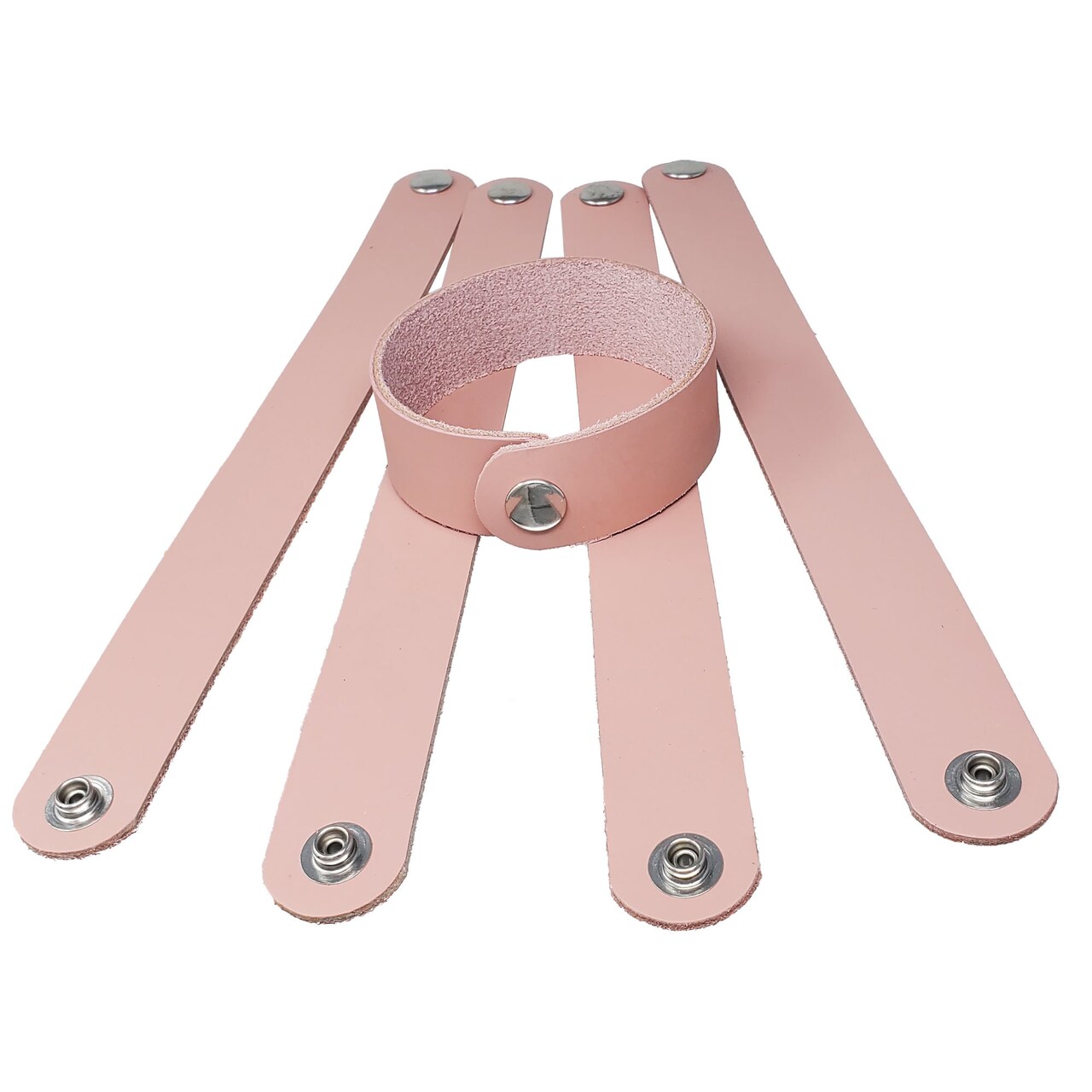 1" Latigo Leather Bracelets – DIY Hot Stamping & Engraving Blanks 6 Packs